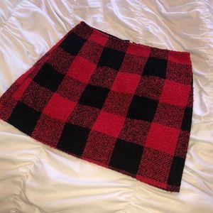 Buffalo plaid Mini Skirt
